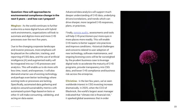 Ask the EHSQ Expert - Page 23